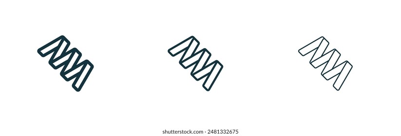 Conjunto de iconos de Vector de proteína negro relleno y contorneado estilo.