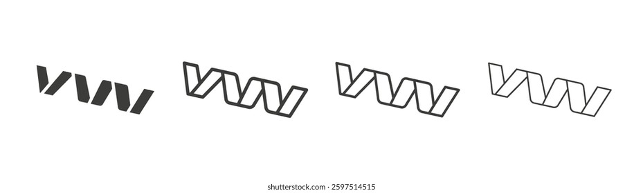 Protein vector icon set in black and white color.