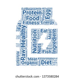 protein word cloud. tag cloud about protein