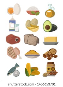 proteins, carbohydrates and fats food macros nutrients groups