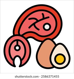 Proteins Icon Element For Design
