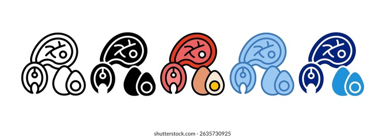 Elemento De Ícone De Proteínas Para Design