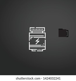 Proteins vector icon. Proteins concept stroke symbol design. Thin graphic elements vector illustration, outline pattern for your web site design, logo, UI. EPS 10.