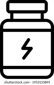 proteins vector thin line icon