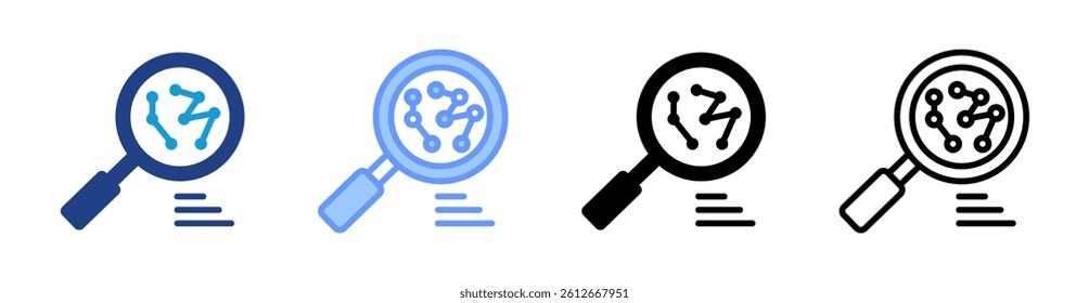Proteome icon set multiple style collection