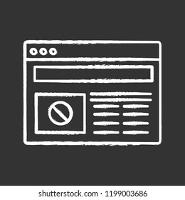 Protest action internet news chalk icon. Social and political movements in media space. Mass demonstrations latest news. Internet propaganda. Protest. Isolated vector chalkboard illustration