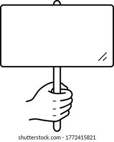 Protestaktion. Vektorsymbol.