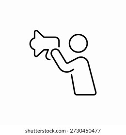 protest announcement icon sign vector