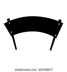 protest banner isolated icon