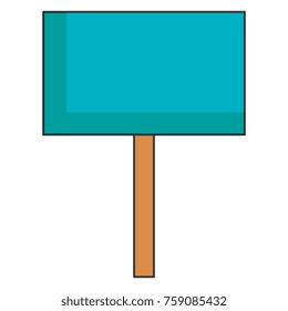 protest banner isolated icon