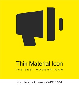 Protest bright yellow material minimal icon or logo design