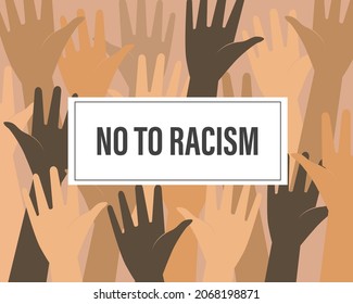 Protest concept. Racial equality, Social problem. fight for rights and justice. Template for background, banner, poster with text inscription.
