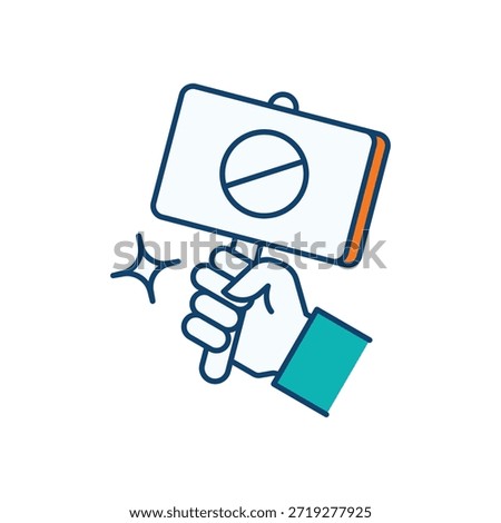Protest and Demonstration Icon vector stock illustration