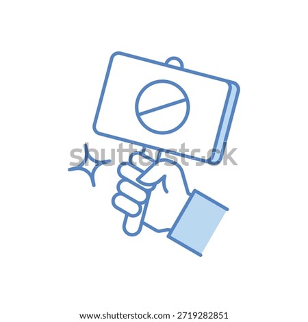 Protest and Demonstration Icon vector stock illustration