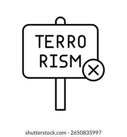 Protest Demonstration Social Justice Line Icon