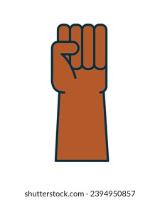 protest fist illustration vector isolated
