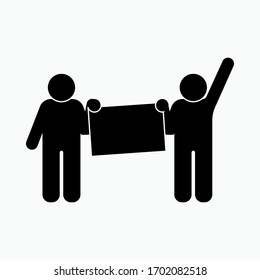 Protest Icon. Demonstration Symbol. Promotion Activity. Direct Selling Sign.