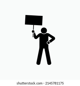 Protest Icon. Demonstration Symbol - Vector.