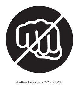 Protest icon or logo isolated sign symbol vector illustration - high quality black style vector icons