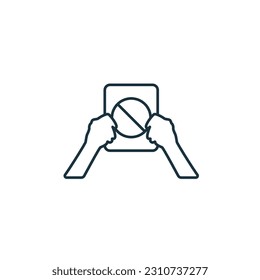 Protest icon. Monochrome simple sign from freedom collection. Protest icon for logo, templates, web design and infographics.