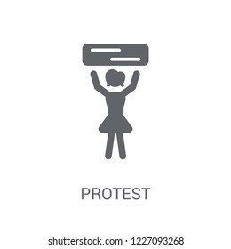 Protest icon. Trendy Protest logo concept on white background from Political collection. Suitable for use on web apps, mobile apps and print media.