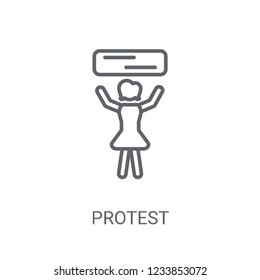 Protest icon. Trendy Protest logo concept on white background from Political collection. Suitable for use on web apps, mobile apps and print media.