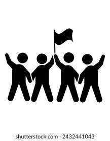 protest icon, vector best flat icon.