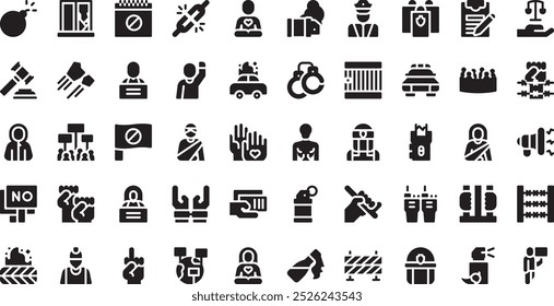 Protest icons . High-Quality Vector Icons Collection with Editable Stroke. Ideal for Professional and Creative Projects.