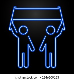 protest neon sign, modern glowing banner design, colorful modern design trends on black background. Vector illustration.