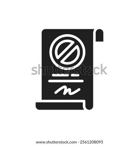 Protest Petition Filled Icon Vector Illustration