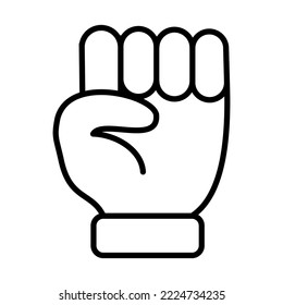 Protest , Power Fight Icon Logo Design Vector Template Illustration Sign And Symbol Pixels Perfect