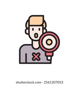 Protest Protester Icon Vector Illustration