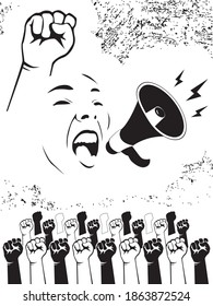 Protest black white Images, Stock Photos & Vectors | Shutterstock