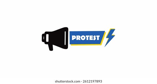 protest sign symbol logo design