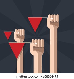 The protest signs