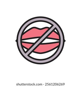 Protest Silent Icon Vector Illustration