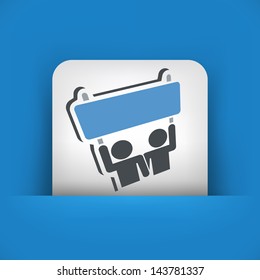 Protest or support group icon