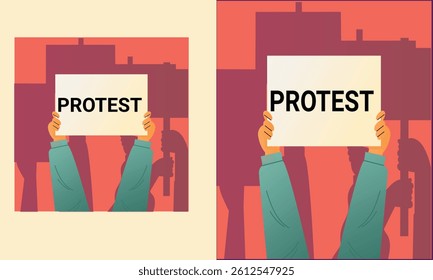 Protest symbol sign for use 