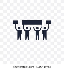 Protest transparent icon. Protest symbol design from Political collection. Simple element vector illustration on transparent background.