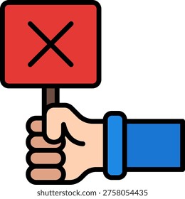 Protest vector for civil rights activism concept, human rights illustration for public voice and social movement