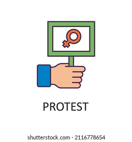 Protest vector Filled Outline Icon Design illustration. Home Improvements Symbol on White background EPS 10 File