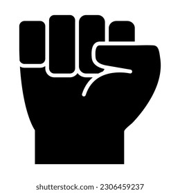 Protest Vector Glyph Icon For Personal And Commercial Use.
