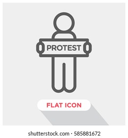 Protest vector icon