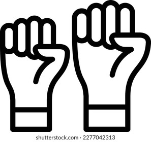 Protest Vector Icon Design Illustration