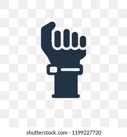 Protest vector icon isolated on transparent background, Protest transparency concept can be used web and mobile