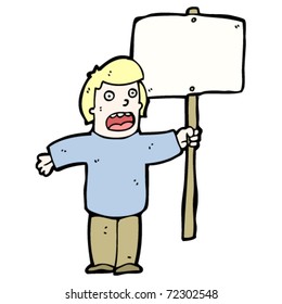  Protester mit Plakatkartographie