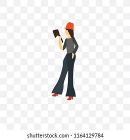 Protester vector icon isolated on transparent background, Protester logo concept