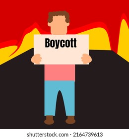 Protesting of urban person resident boycotting, chaos, crisis, riot to resistant a policy . revolution vector illustration
