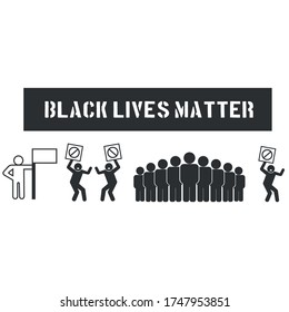 Protests campaign vector icon illustration sign