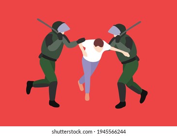 Protests and rallies in Russia, CIS, Belarus. Protests around the world. The brutal detention and beating of a peaceful protester. Police brutality. Fight for freedom